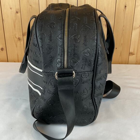 Juicy Couture Fashionista Dome Weekend Duffel - Black, about 18x6x12 inches - Picture 3 of 8